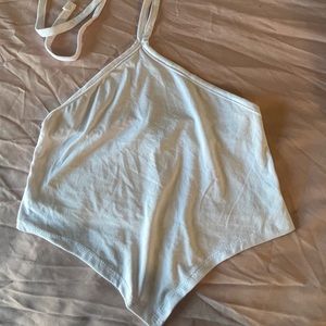 Thin white crop top